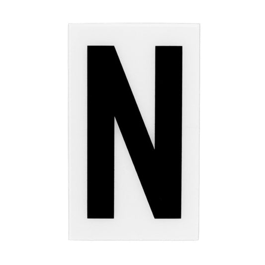 Sandleford White Self Adhesive House Letter N - 60mm