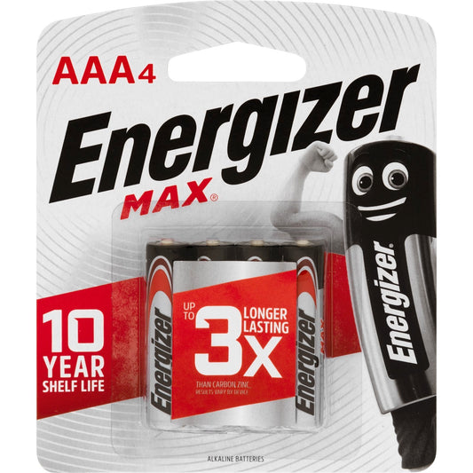Energizer Max AAA Battery - 4 Pack