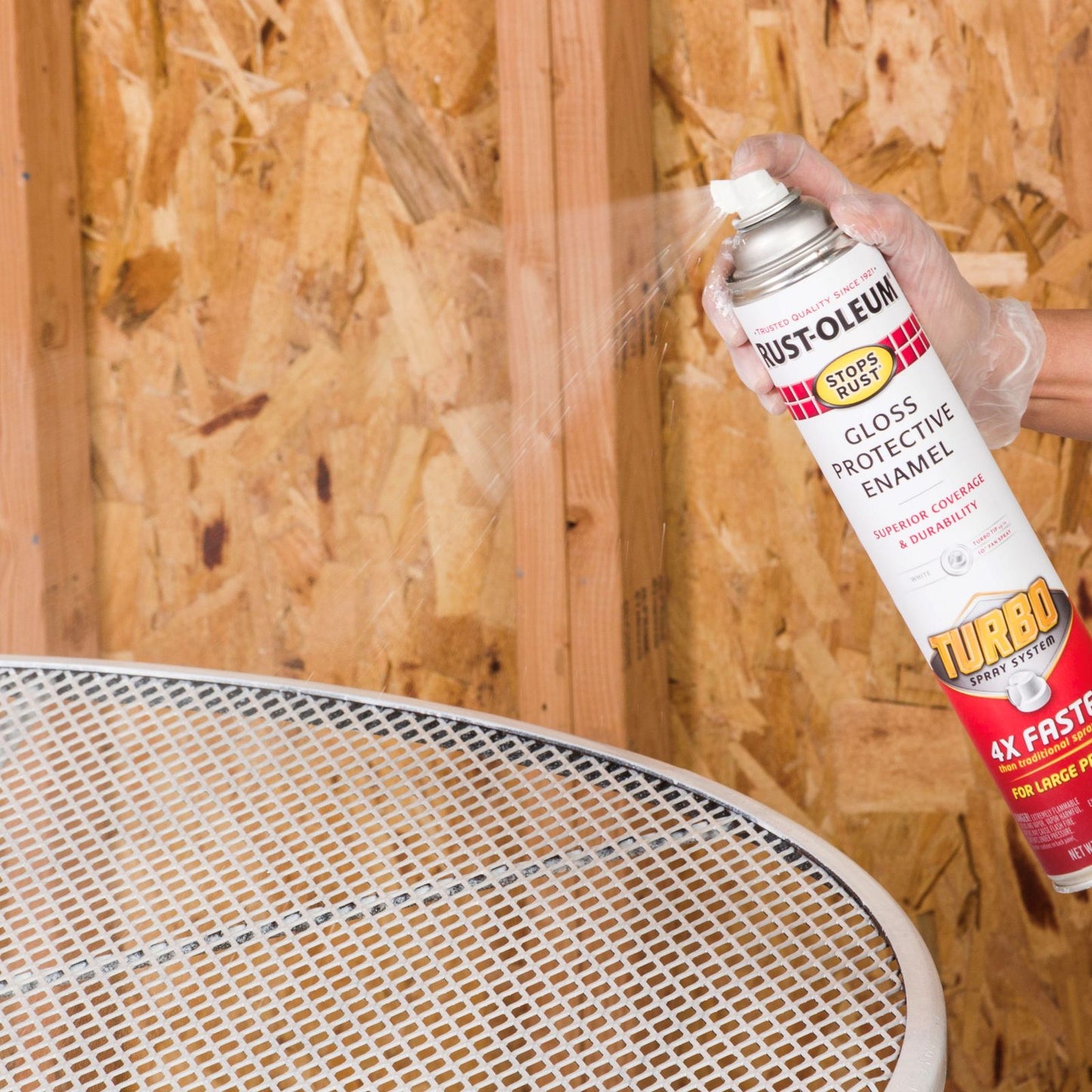 Rust Oleum Turbo Spray Paint - 680g - White Gloss