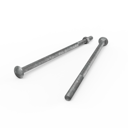 Zenith Cup Head Bolt - M12 x 300mm - Hot Dipped Galvanised - 12 Pack
