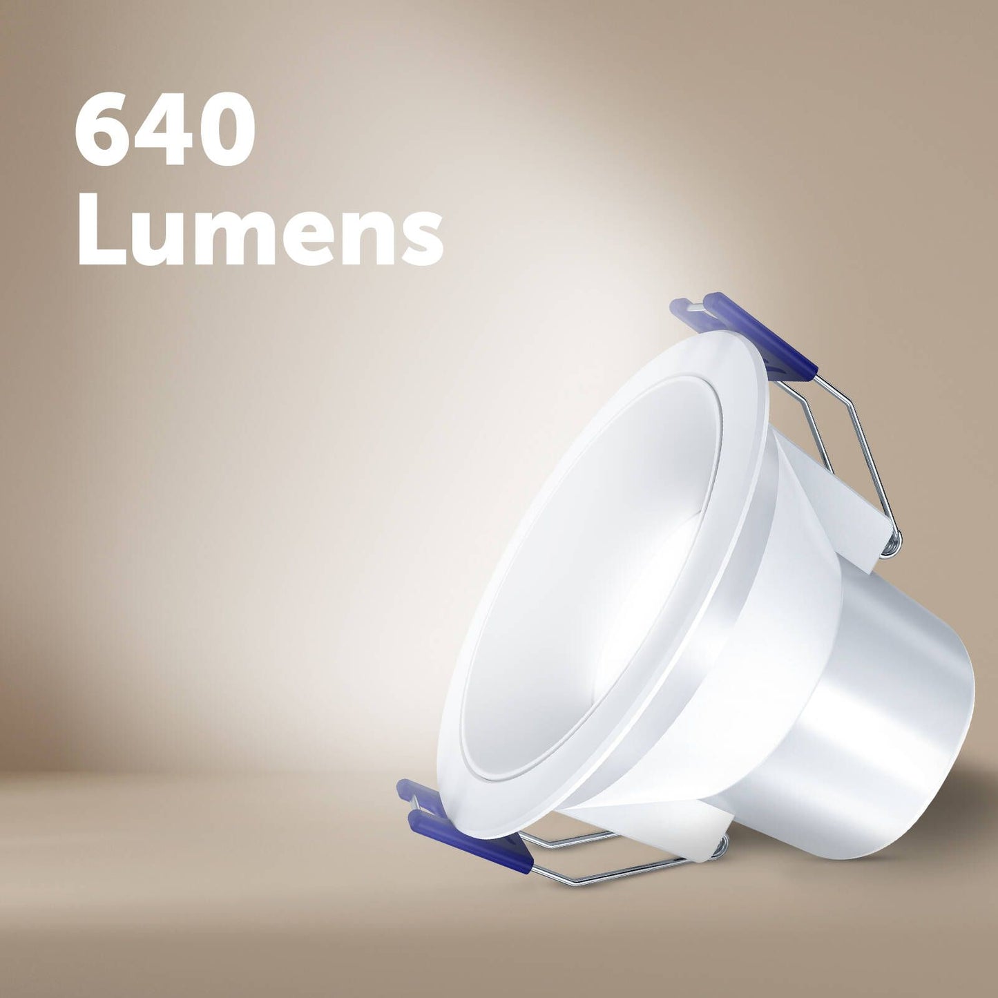 Deta Tri-Colour Dimmable LED Downlight - 6W - 86mm - White