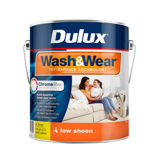 Dulux Bold Yellow Low Sheen Interior Paint - 4L