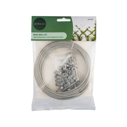 Garden Zen Tensioned Wire Wall Plant Trainer Kit - 10m