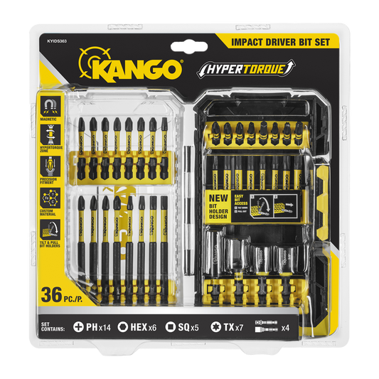 Kango Impact Driver Bit Set 36 Piece