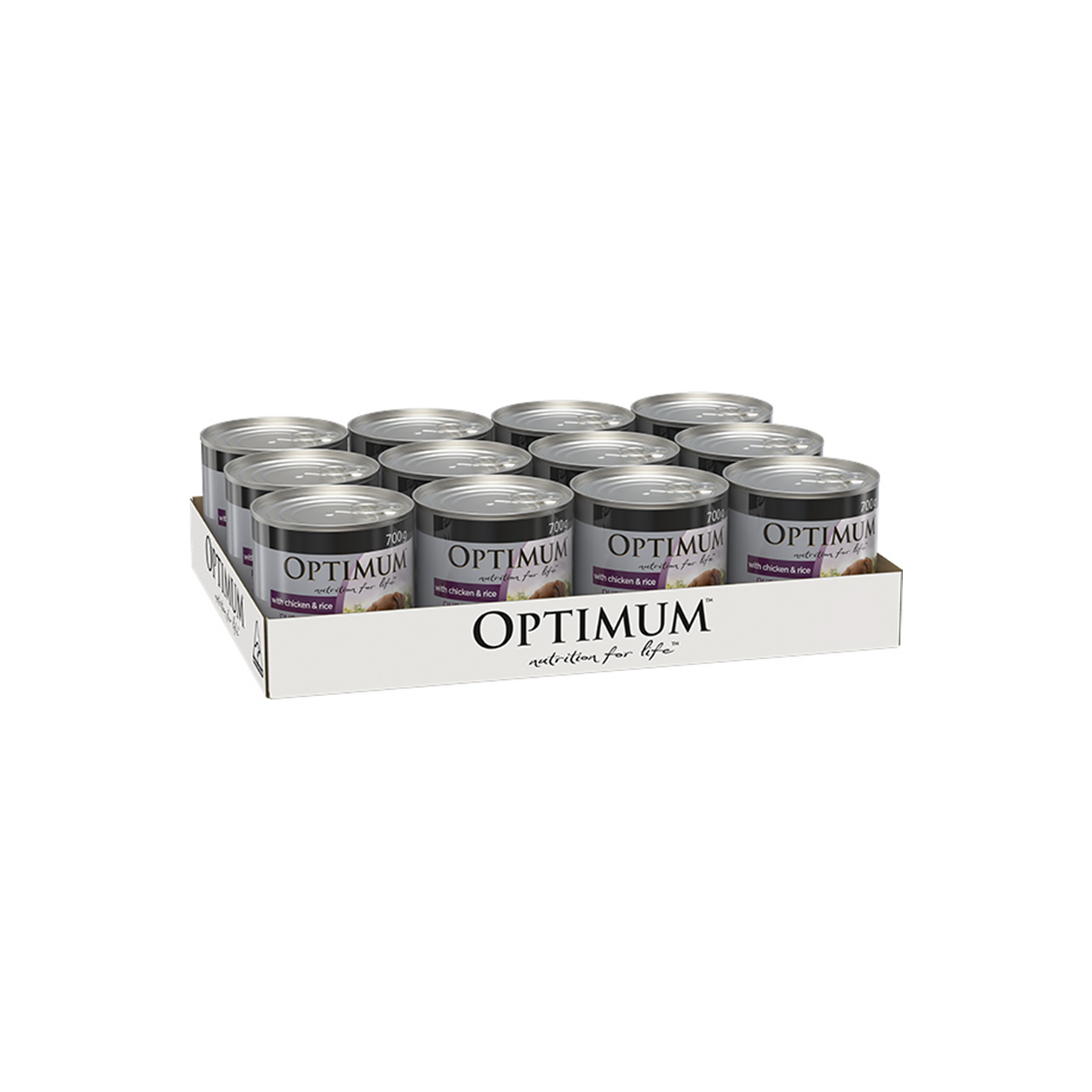 Optimum Puppy Wet Dog Food - Chicken Rice - 700g - 12 Pack