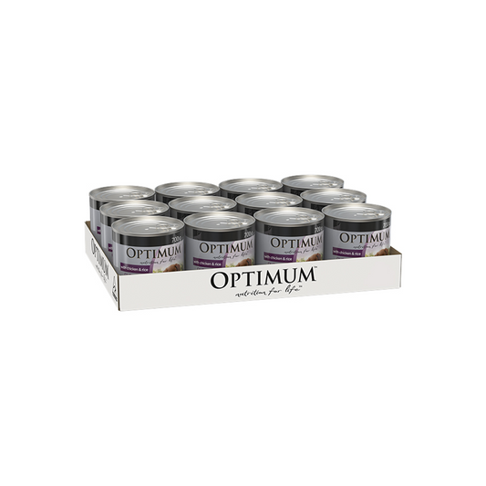 Optimum Puppy Wet Dog Food - Chicken Rice - 700g - 12 Pack