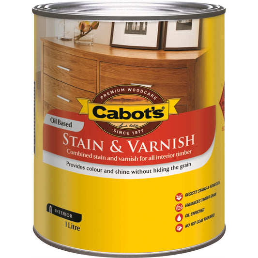 Cabot Walnut Stain Varnish - 1L