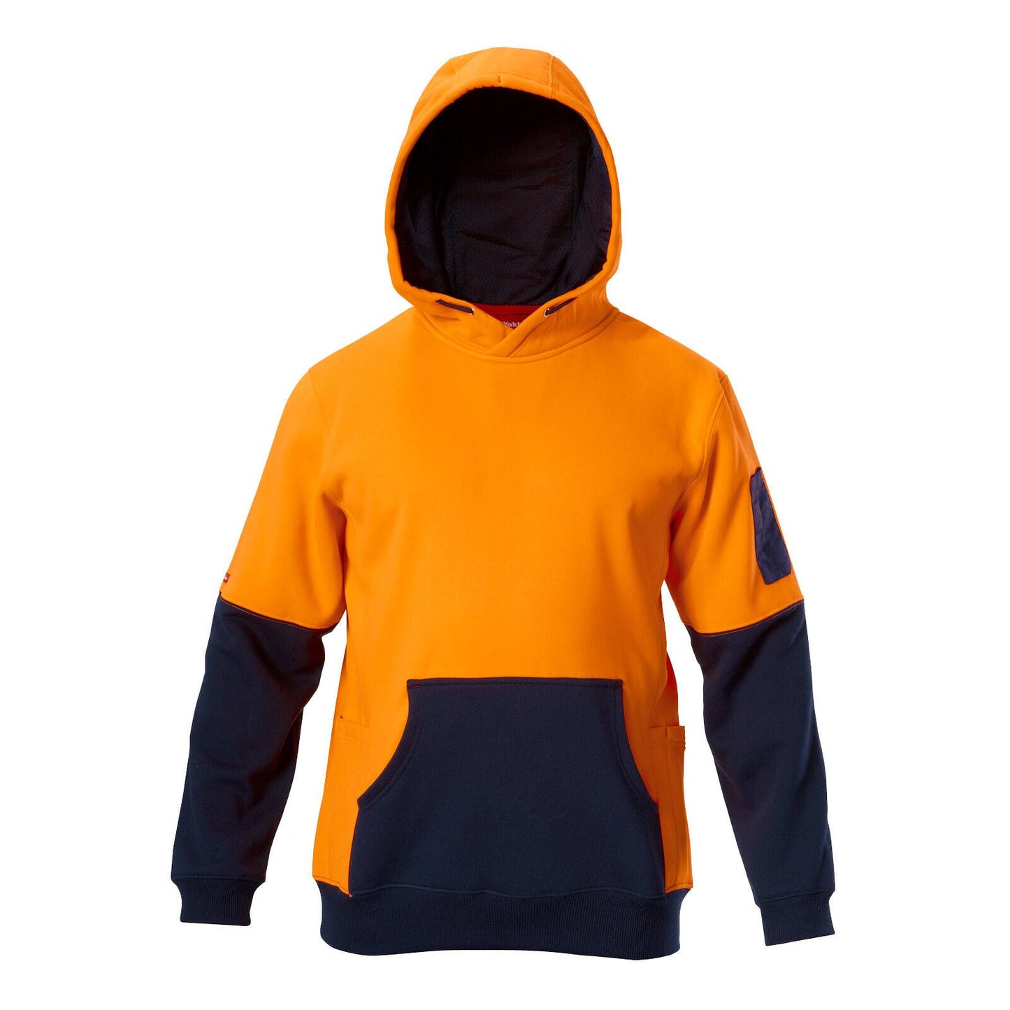 Hard Yakka Hi Vis Hoodie - L - Orange/Navy