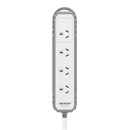 Jackson Rugged Home Powerboard - 4 Outlet - 0.9m