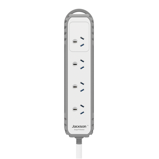 Jackson Rugged Home Powerboard - 4 Outlet - 0.9m