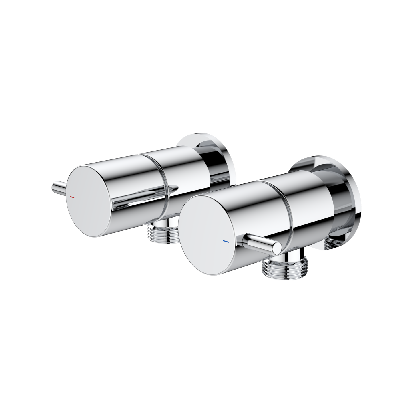 Caroma Chrome Luna Lever Washing Machine Set - 56 x 60 x 99mm