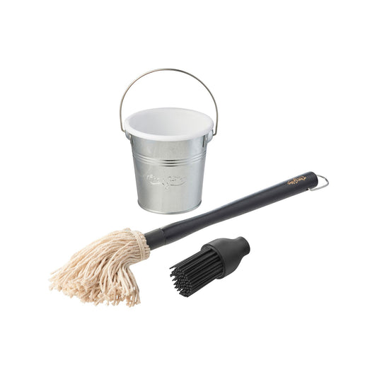 Char Griller Basting Bucket and Brush Set - 112mm x 30mm x 30mm