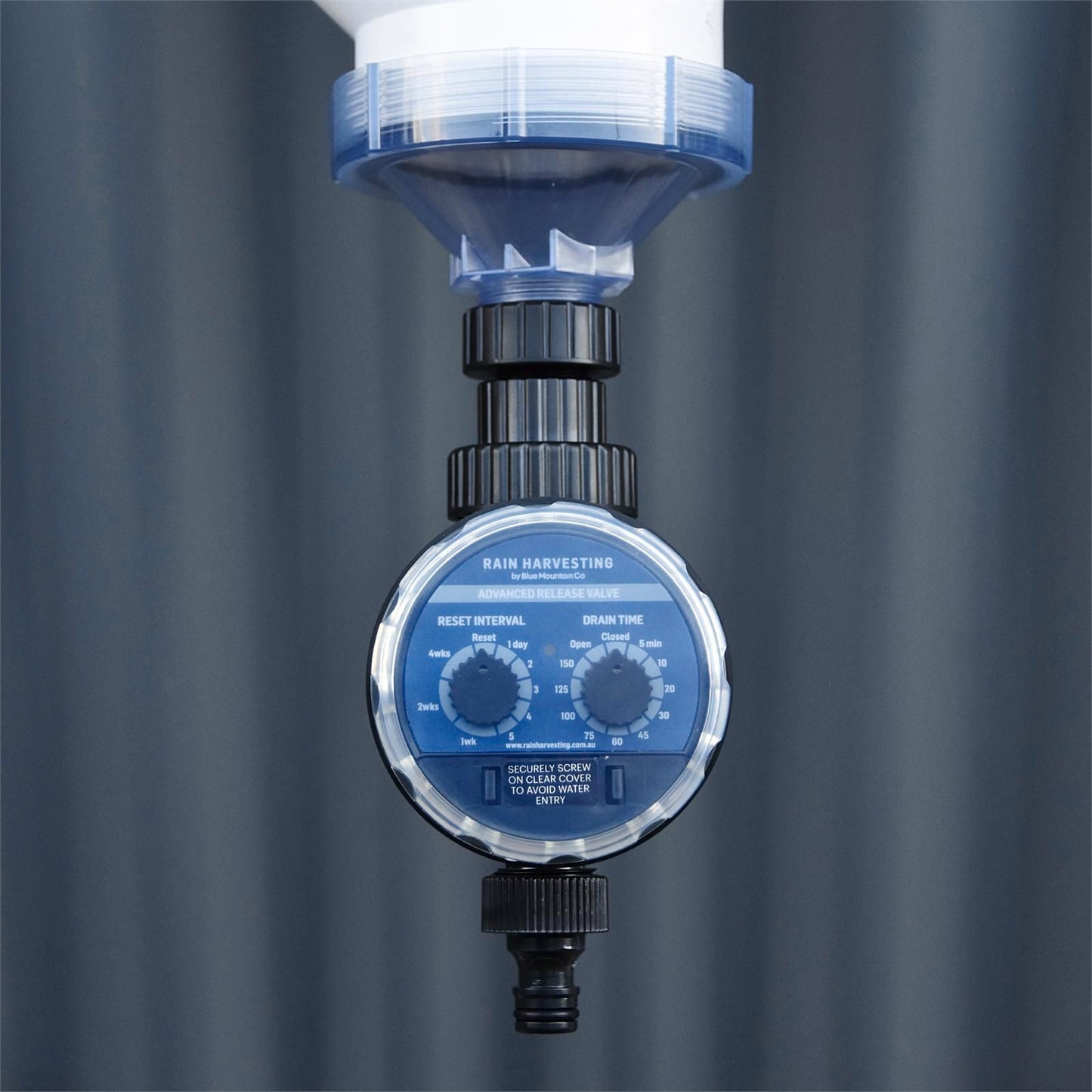 Rain Harvesting First Flush Advanced Release Valve - 129 x 392mm