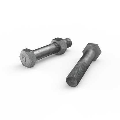 Zenith Hex Head Bolt - M12 x 65mm - Hot Dipped Galvanised - 12 Pack