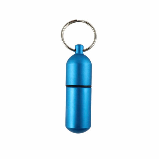 Key Essentials Key Ring Capsule - 59mm x 17mm x 20mm - Steel - Blue