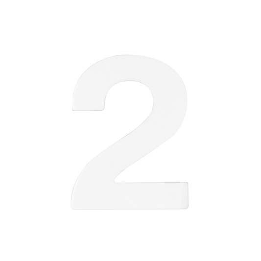 Sandleford Mode White Self Adhesive Number 2 - 50mm