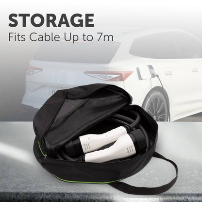 Arlec Portable Charger and Charging Cable Case - 7m - Black