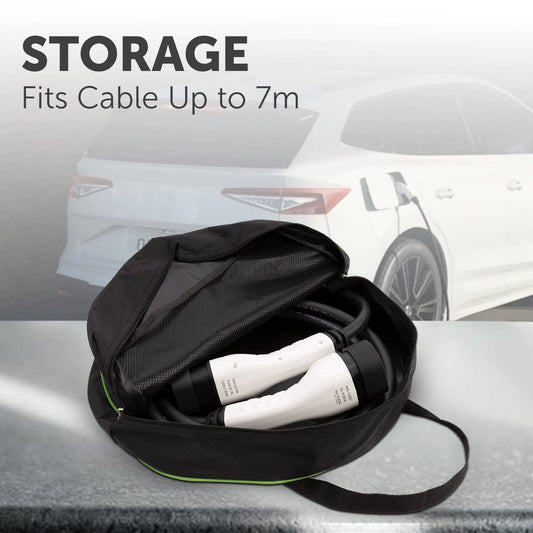 Arlec Portable Charger and Charging Cable Case - 7m - Black