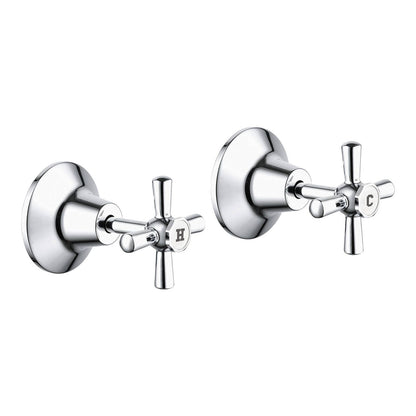 Estilo Wall Top Assembly Set Chrome- Jumper Valve Spindle