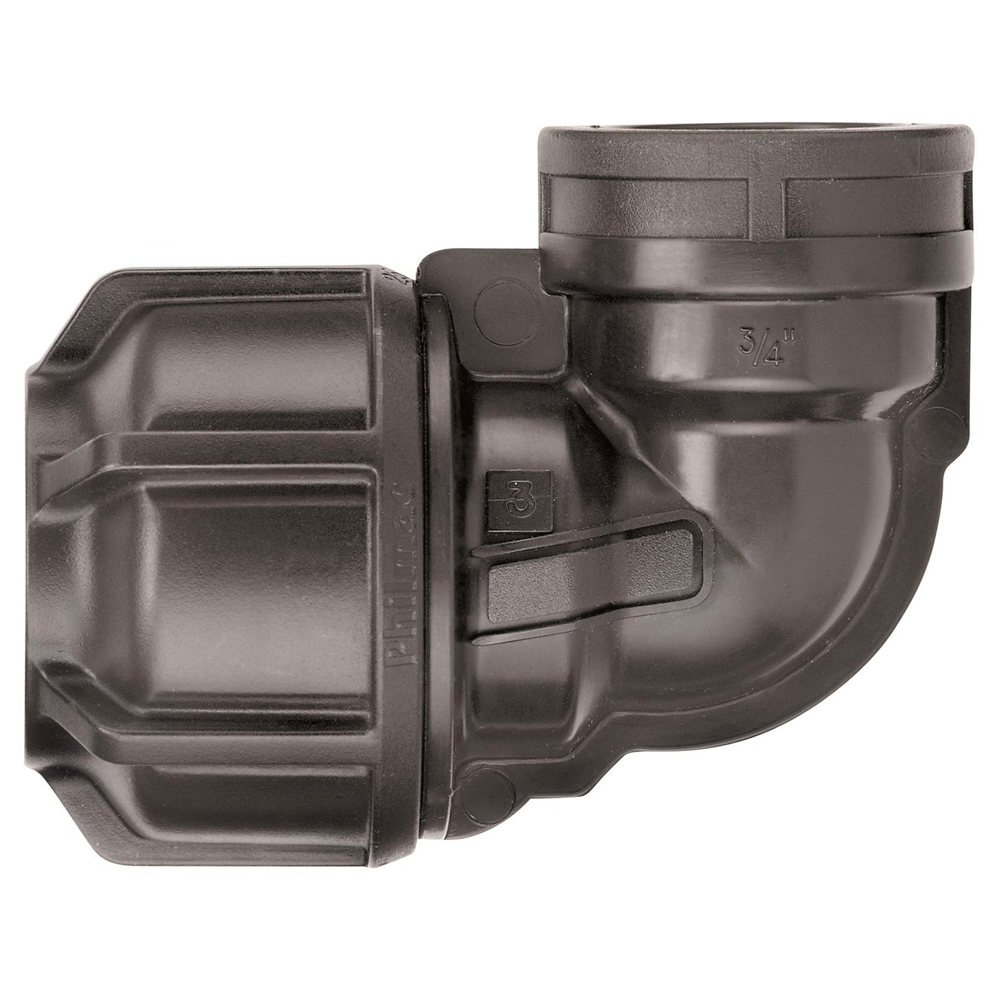 Philmac Metric Polypropylene Elbow - 16mm x 1/2"