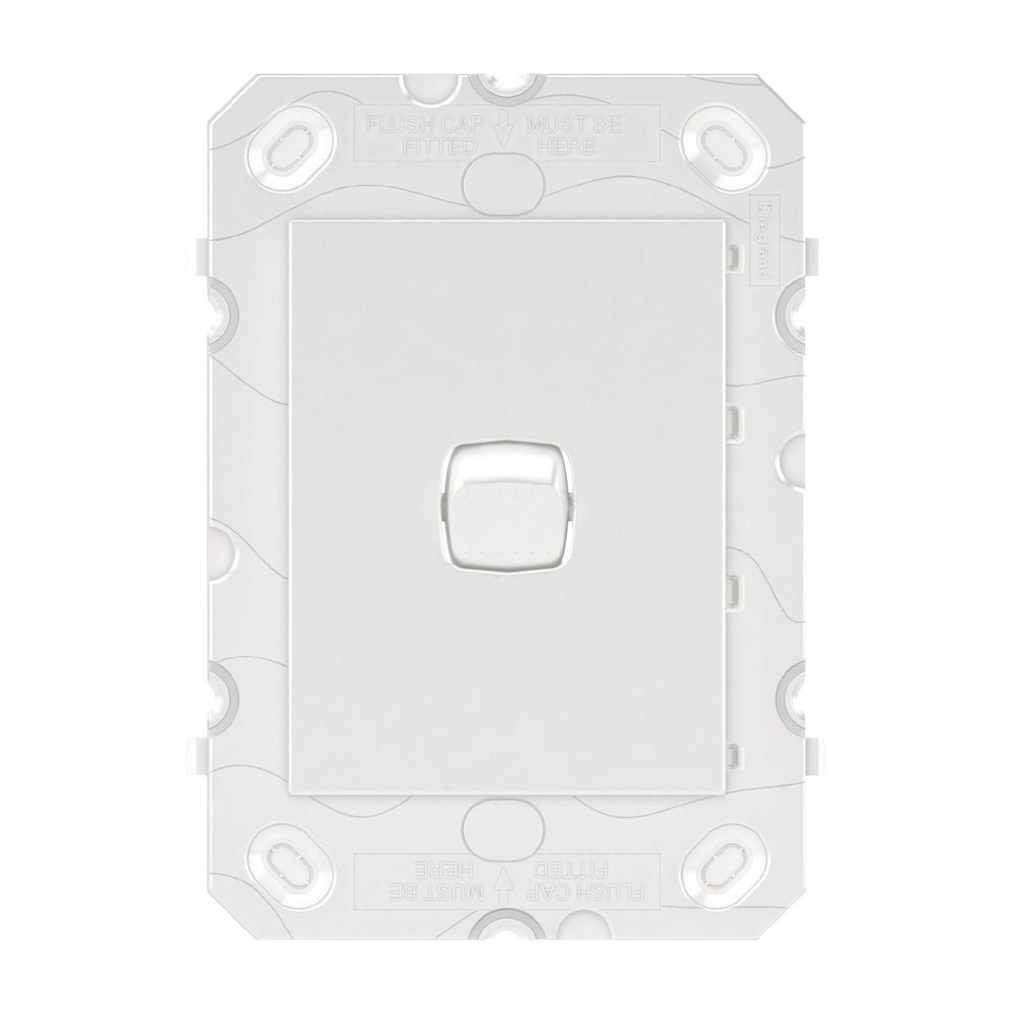 HPM Arteor 1 Gang Wall Switch Grid - White - 115 x 80mm