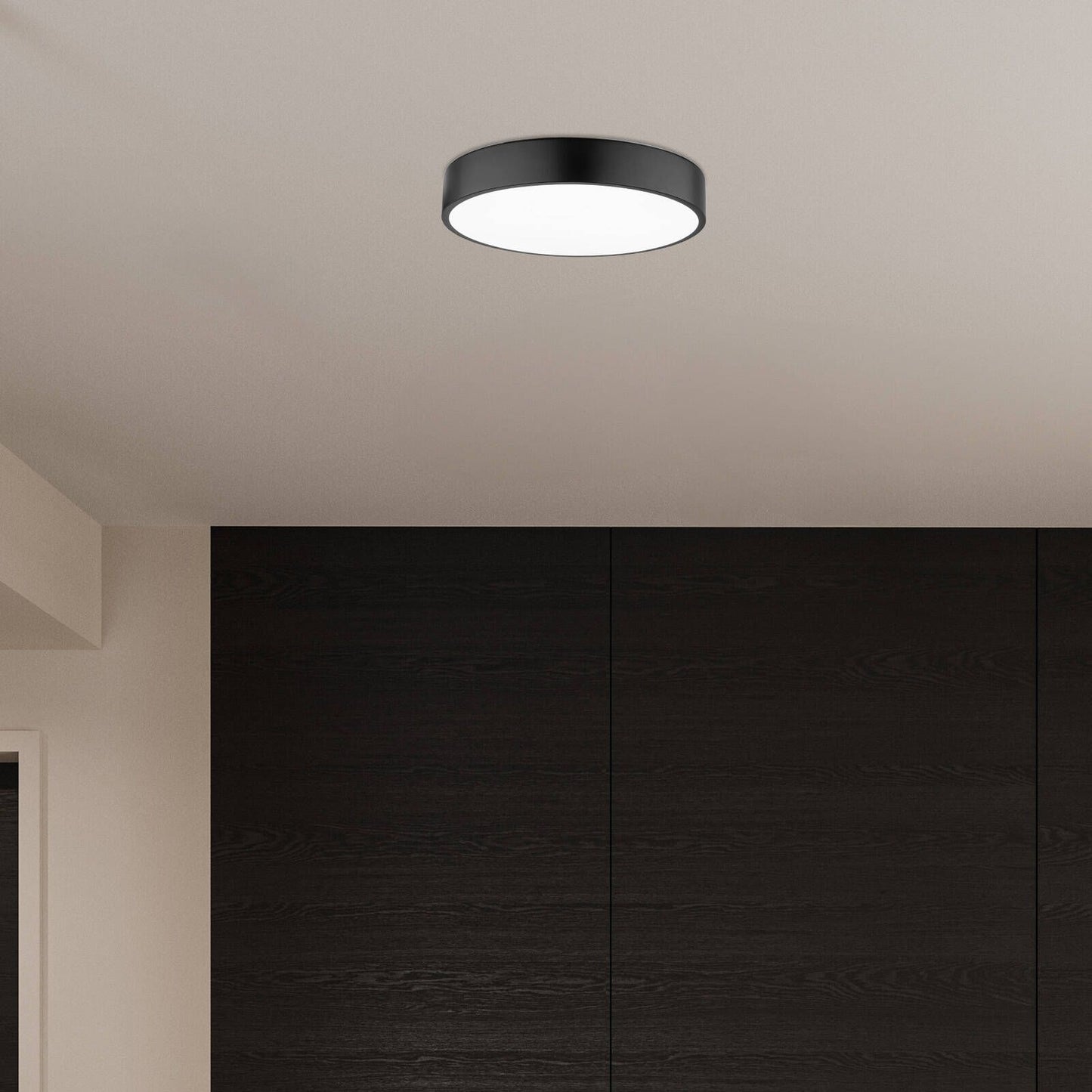 Verve Design Black Dina CCT LED Ceiling Light - 18W - 30cm