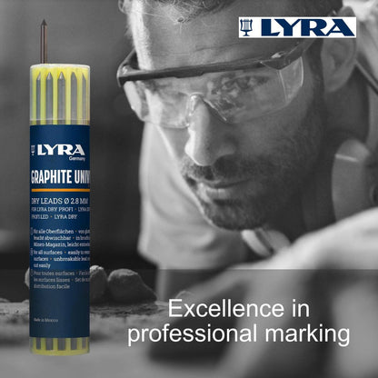 Lyra Carpenters Pencil - 12 Piece - Graphite - Automatic Lead Feed