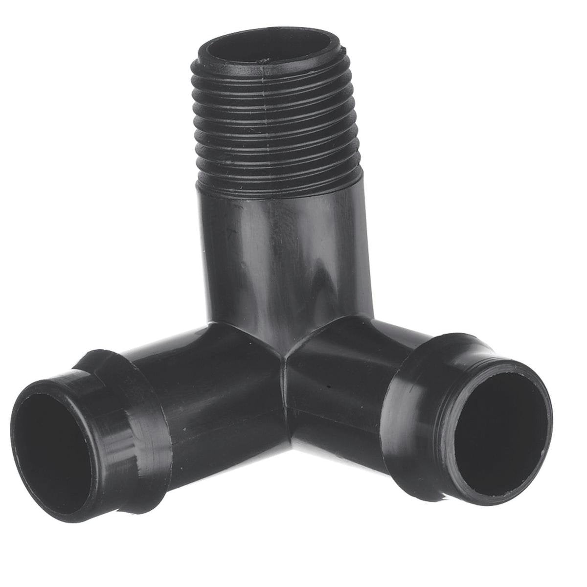 Toro Barbed Threaded Elbow - 19mm x 15mm - Polypropylene - UV Stabilised