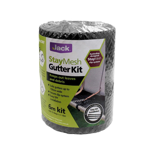 Jack StayMesh Gutter Guard - 160mm x 6m - Plastic - UV Stabilised