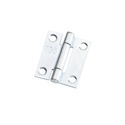 Lane Fixed Pin Butt Hinge - 35 x 28 x 1.2mm - Zinc Plated - 2 Pack
