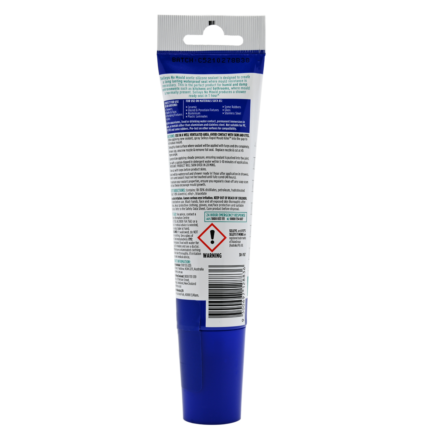 Selleys No Mould Resistant Silicone Sealant - 100ml - White