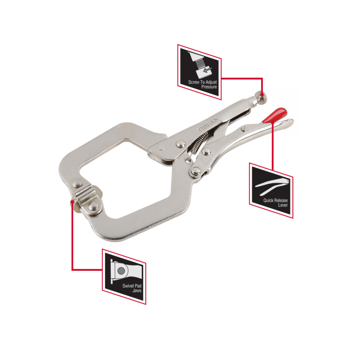 Trojan C Clamp Locking Pliers - 280mm