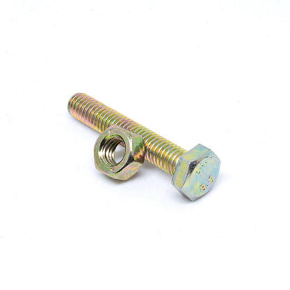 Pinnacle Hex Bolt and Nut - 6 x 40mm - Yellow - 6 Pack