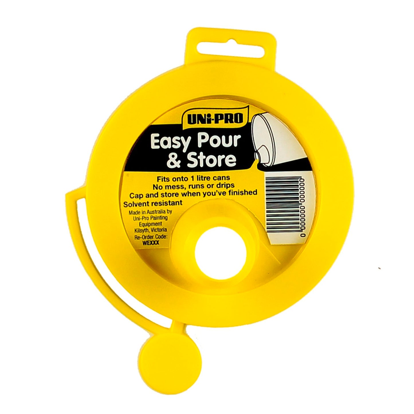 Uni Pro Pour and Store Paint Pot Lid - 1L