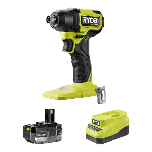 Ryobi HP Brushless Compact Impact Driver Kit - 18V ONE+ - 240Nm - 4Ah