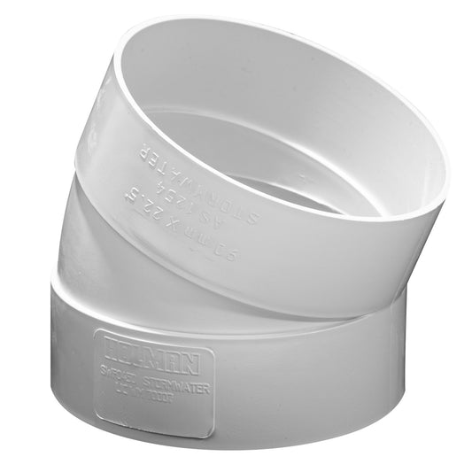 Holman 90mm Stormwater Elbow - 22.5°