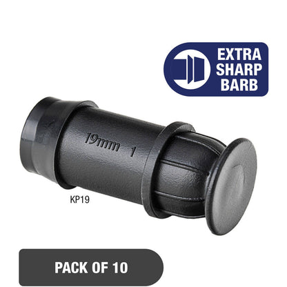 K Rain End Plug - 19mm - 10 Pack