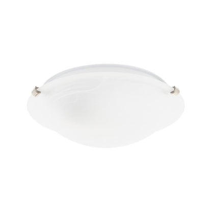 Luce Bella 30cm Oyster Light - Alabaster Glass - Ceiling Fixture - 42W