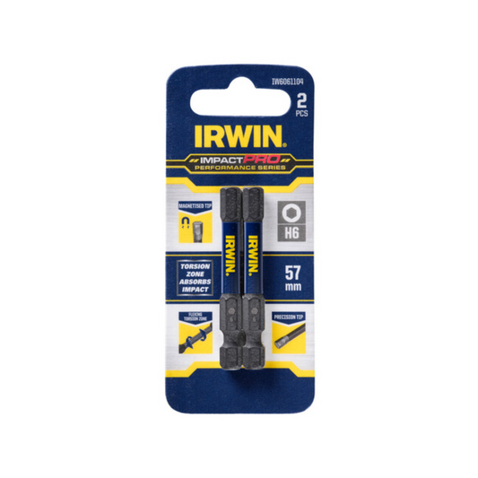 Irwin Impact Pro Performance Series 57mm H6 2 Pack