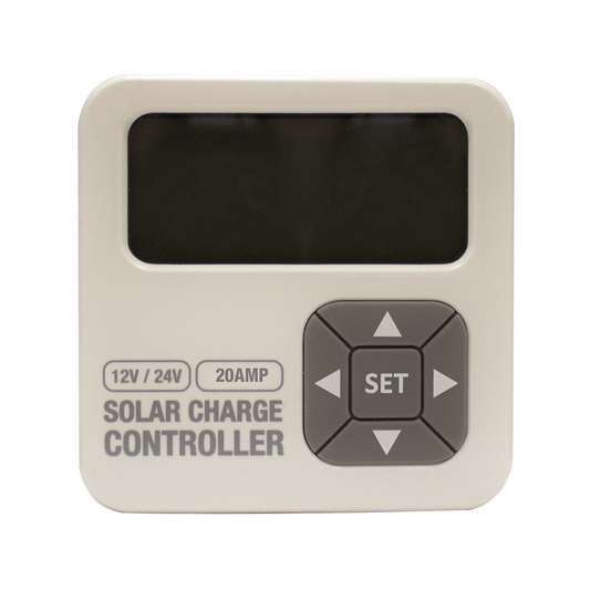 Kt Solar 20A 12V PWM Solar Controller - 100W to 300W - White