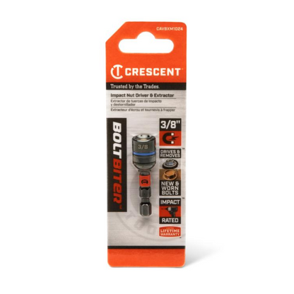 Crescent Bolt Biter Impact Nut Driver & Extractor - 3/8" x 1-7/8"