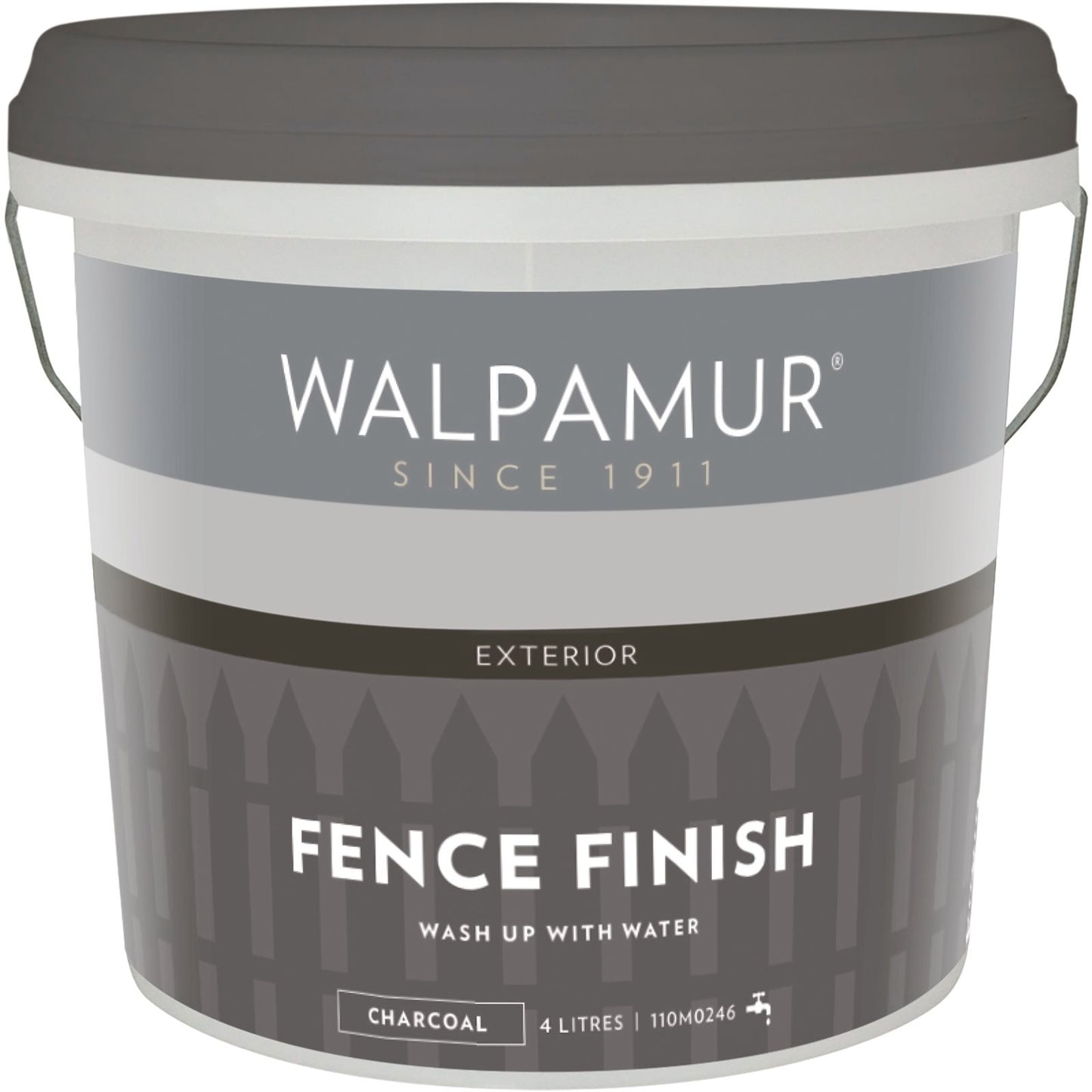 Walpamur Charcoal Fence Finish - 4L