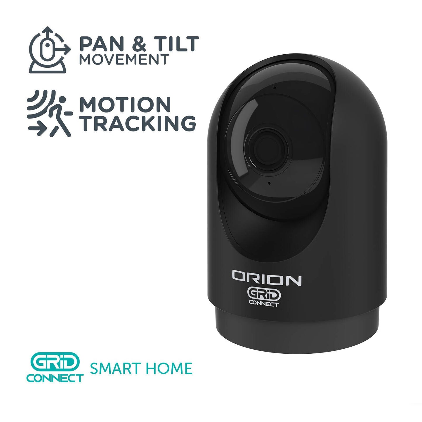 Orion Grid Connect Smart Indoor Security Camera - 4MP - Black