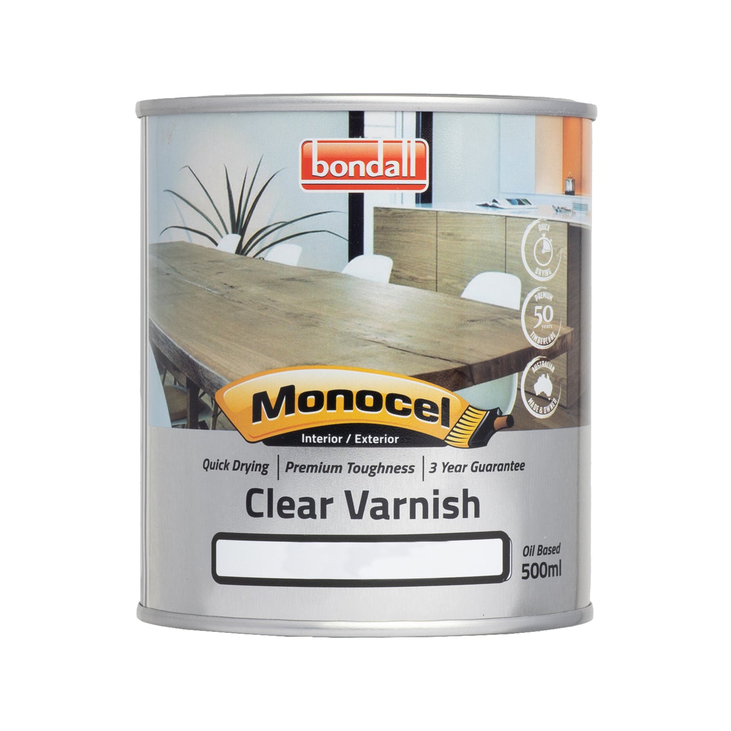 Bondall Gloss Monocel Clear Timber Varnish - 500ml