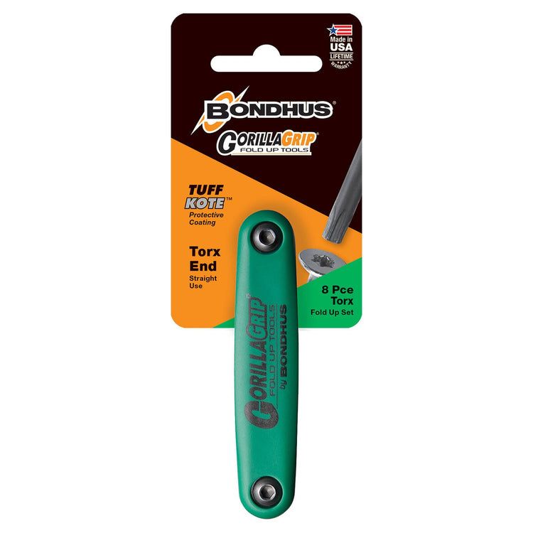 Bondhus Torx Fold Up Key Set - 8 Piece - 87 x 30 x 150mm