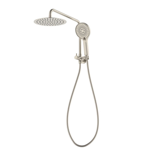 Mondella Resonance Hand Shower & Twin Shower Set - 420mm - Brushed Nickel - 9L/min