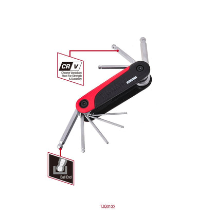 Trojan Metric Hex Key Set - 8 Piece - 2-8mm