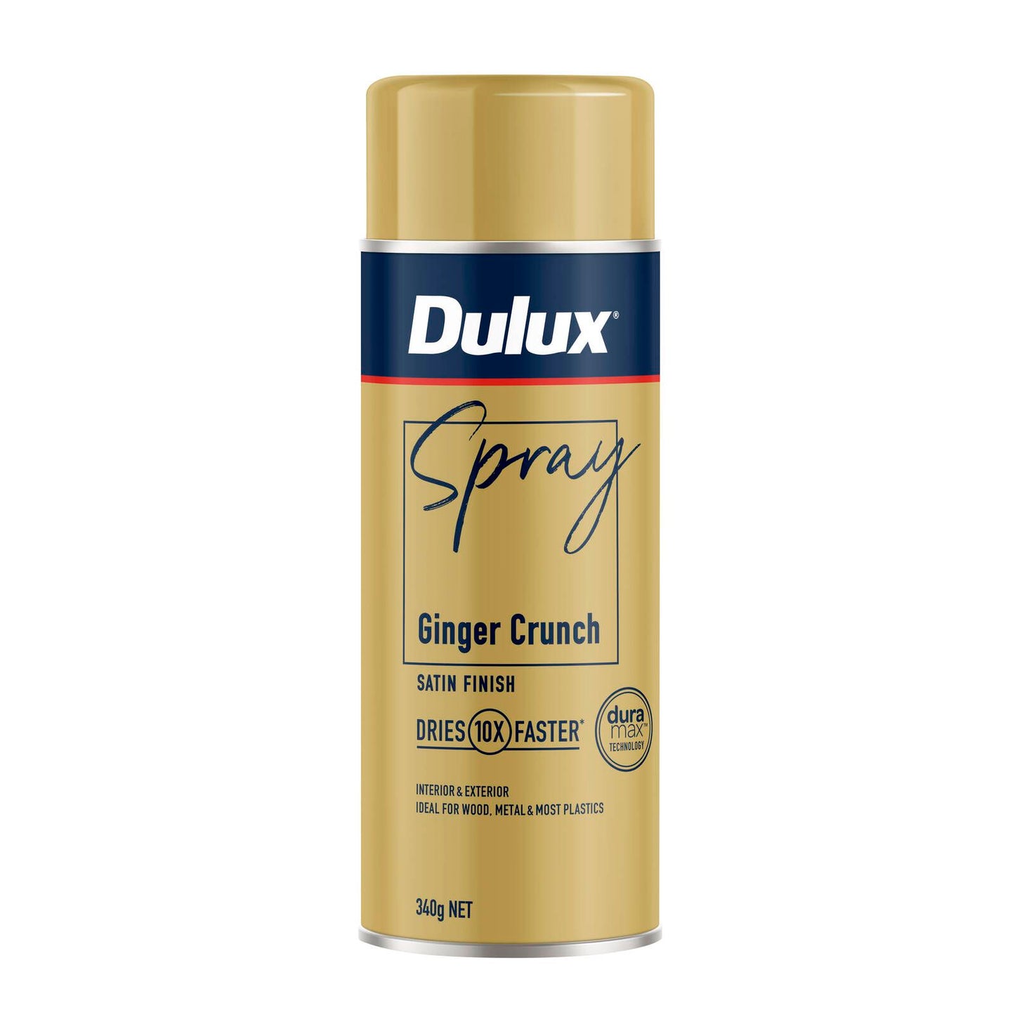 Dulux Satin Spray Paint - 340g - Ginger Crunch
