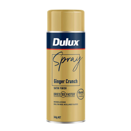 Dulux Satin Spray Paint - 340g - Ginger Crunch