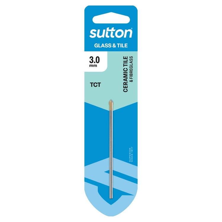 Sutton Tools Glass and Tile Drill Bit 3 x 80mm